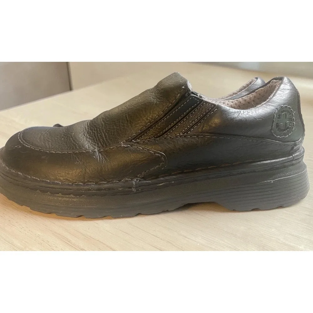 Dr. Martens Niel Slip-On Black Leather Men's Comfort Sole Loafers Size 10‎